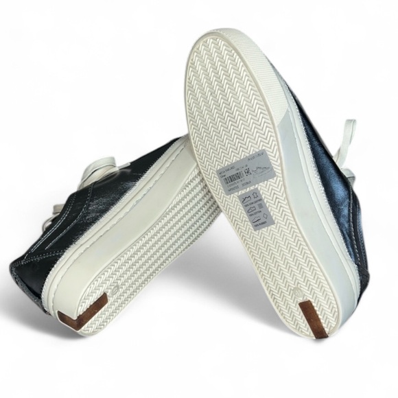 ALLSAINTS, Milla Silver Leather Sneaker / Size 11 / NEW IN BOX - Picture 14 of 17